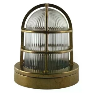 Plafondlamp Gibraltar scheepslamp | Brons