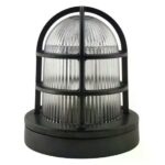 Plafondlamp Gibraltar scheepslamp | Zwart-brons