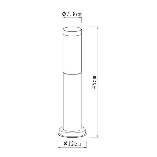 Staande buitenlamp Lech 3 | RVS | 45cm – Image 4