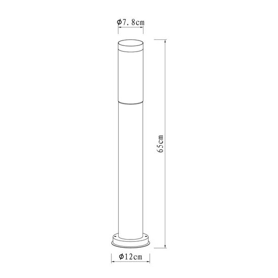 Staande buitenlamp Lech 2 | RVS | 65cm - Afbeelding 4