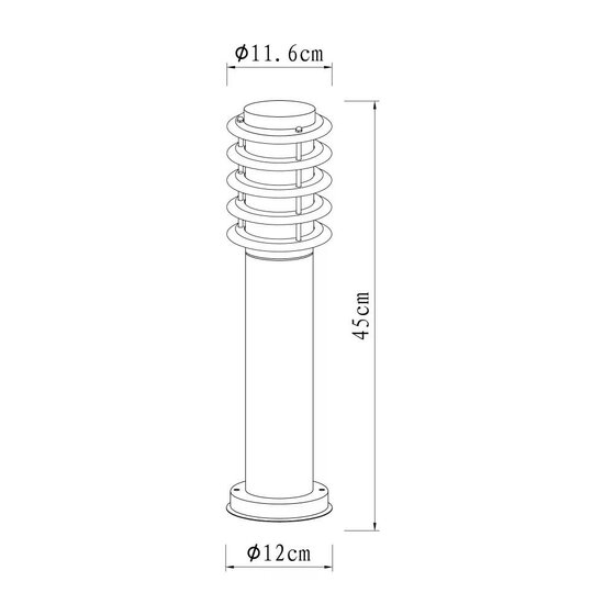 Staande buitenlamp Soll 3 | Zwart | 45cm - Afbeelding 2