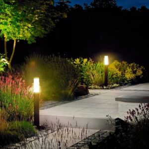 Staande buitenlamp Lech 2 | Zwart | 65cm