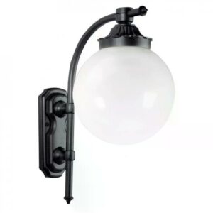 Groene Madeira muurlamp met witte bol