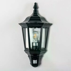 Wandlamp Ancona plat met sensor | Groen