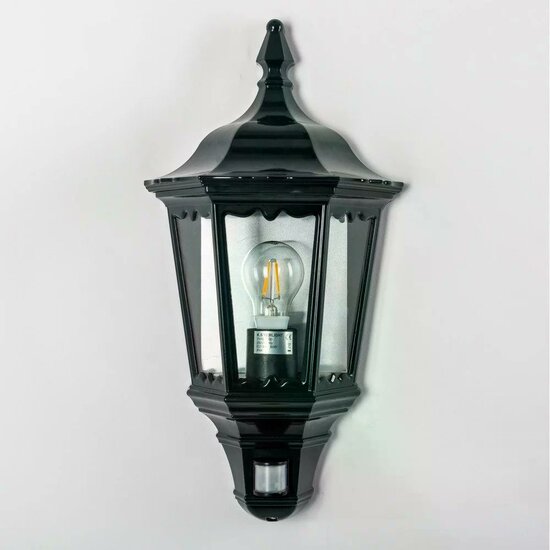 Wandlamp Ancona plat met sensor | Groen