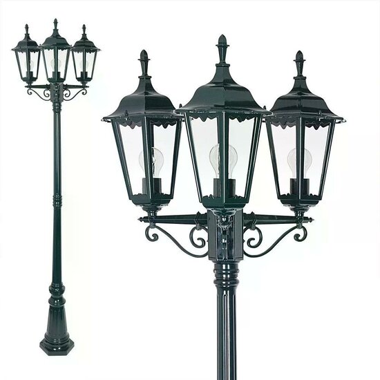 Lantaarnpaal Ancona triple | Groen | 223cm – Bild 2
