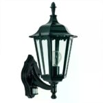 Wall lamp Ancona standing with sensor | Green