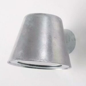 Verzinkte Vita Cup buitenwandlamp met ronde kap