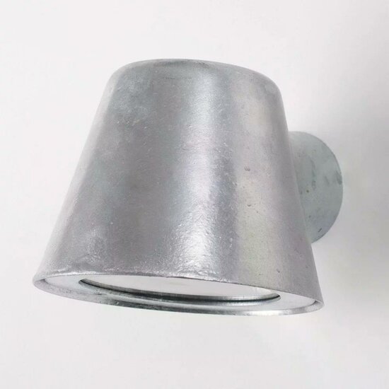 Verzinkte Vita Cup buitenwandlamp met ronde kap