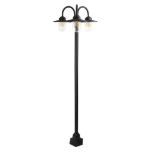Lantaarnpaal Dolce Retro triple Zwart 217cm