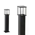 Mat zwarte RVS Astro 2 staande buitenlamp van 50 cm
