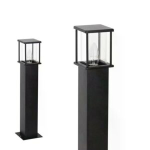 Mat zwarte RVS Astro 2 staande buitenlamp van 50 cm