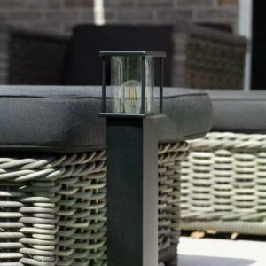 Mat zwarte RVS Astro 1 staande buitenlamp van 70 cm