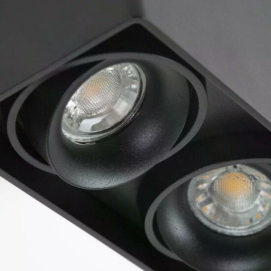 Bjorn 2 plafondlamp | zwart | GU10 - Image 2