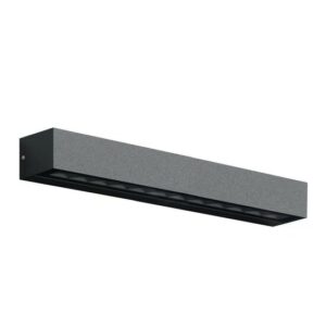 Zwarte Score L LED-wandlamp met neerwaartse lichtbundel