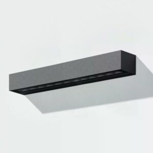 Wandlamp Score XL up & down | Zwart | 25W | 3000K | IP54