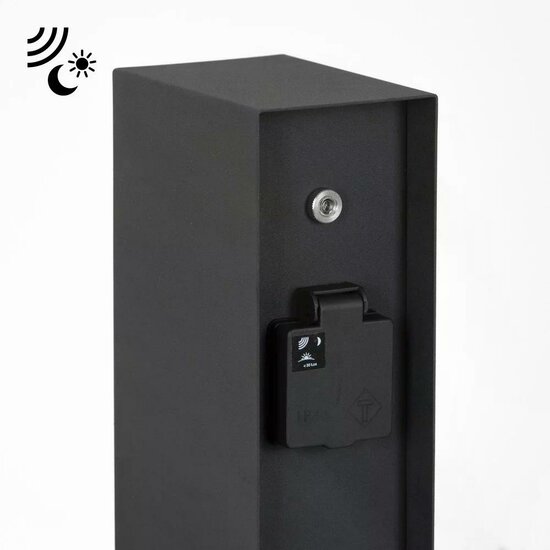 Buitenstopcontact Charge Sensor | Zwart | Met sensor - Image 2