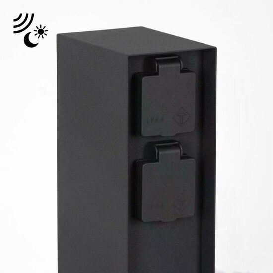 Buitenstopcontact Charge Sensor | Zwart | Met sensor - Image 4