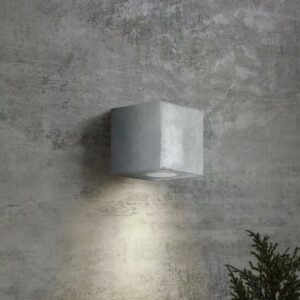 Vierkante verzinkte Levi wandlamp met neerwaartse lichtbundel