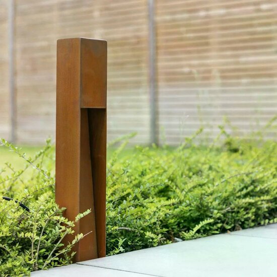 Standing outdoor lamp Levi Corten 60cm