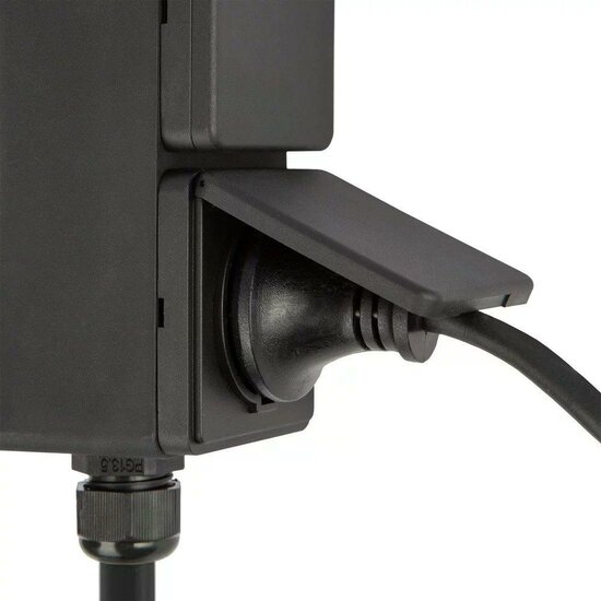 Buitenstopcontact Double Wall | Zwart – Image 4