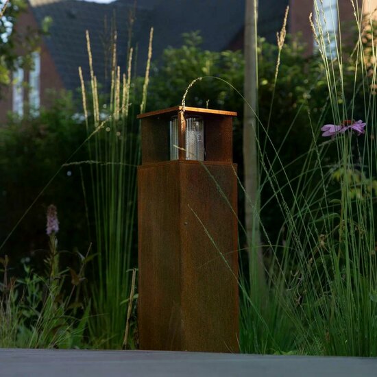 Staande buitenlamp Marina 40 square | Corten - Afbeelding 2