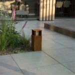 Staande buitenlamp Marina 40 square Corten