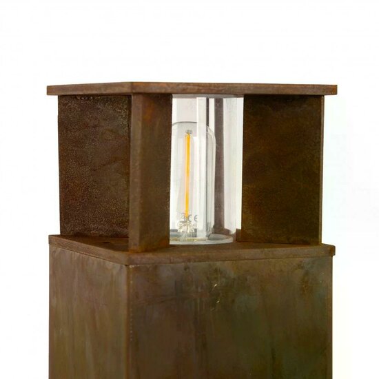 Staande buitenlamp Marina 40 square | Corten - Afbeelding 4