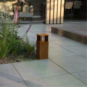 Staande buitenlamp Marina 40 square Corten
