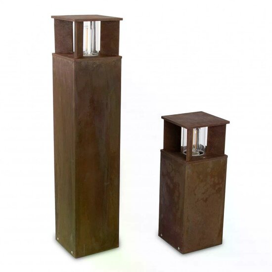 Staande buitenlamp Marina 70 square | Corten – Image 2