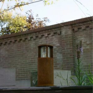 Staande buitenlamp Marina 30 round Corten