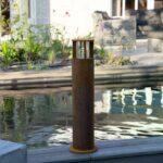 Outdoor standing lamp Marina 60 round Corten