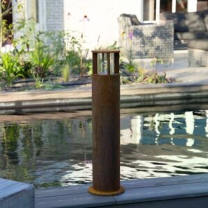 Staande buitenlamp Marina 60 round Corten