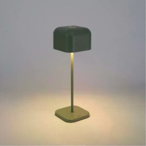 KS Cabo Medium oplaadbare tafellamp | Groen-grijs | H30cm