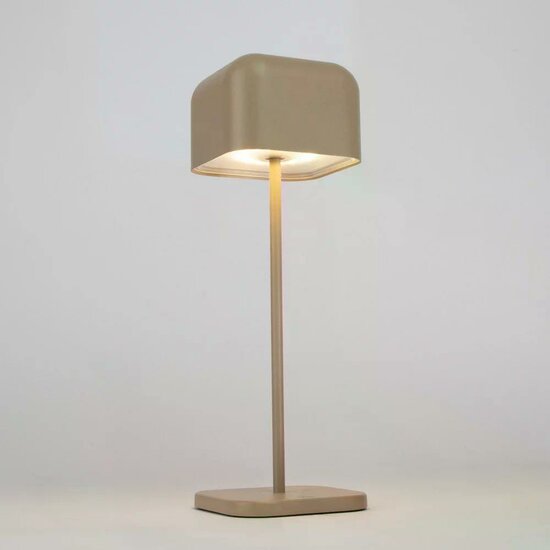 Cabo Tafellamp | Oplaadbaar | beige | H: 30 cm - Image 3