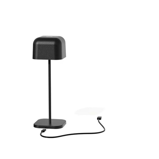 Cabo tafellamp | Oplaadbaar | mat zwart | 30 cm - Afbeelding 4