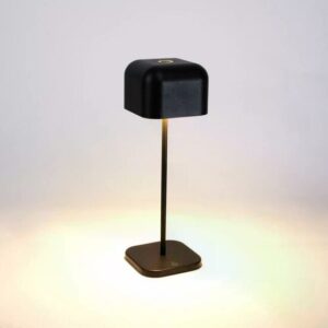 KS Cabo Medium oplaadbare tafellamp | Mat zwart | H30cm