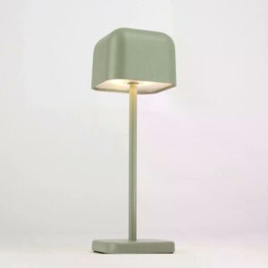 KS Cabo Small oplaadbare tafellamp | Groen-grijs | H20cm