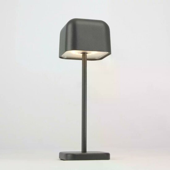 KS Cabo Small oplaadbare tafellamp | Antraciet | H20cm