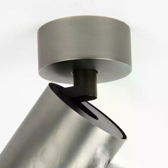 Mila 1 Rond Opbouwspot | Gun Metal | GU10 - Image 4