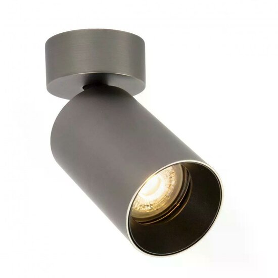 Mila 1 Round Surface-mounted Spotlight | Gun Metal | GU10