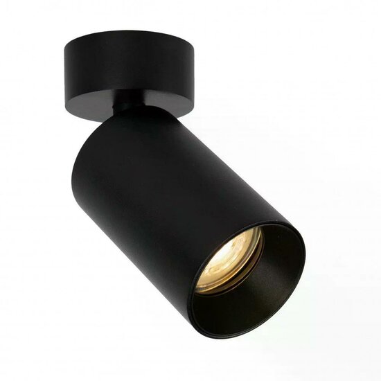 Mila 1 Round Surface-mounted Spotlight | black | GU10