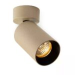 Mila 1 Rond Opbouwspot | champagne | GU10
