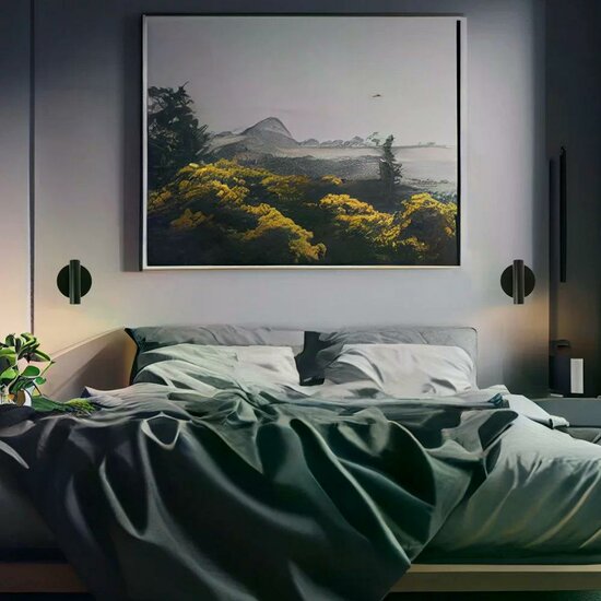 Viktor wandlamp | zwart | H: 11.50 cm | Met USB - Afbeelding 4