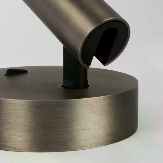 Viktor wandlamp | gun metal | H: 11.50 cm | Met USB - Afbeelding 3