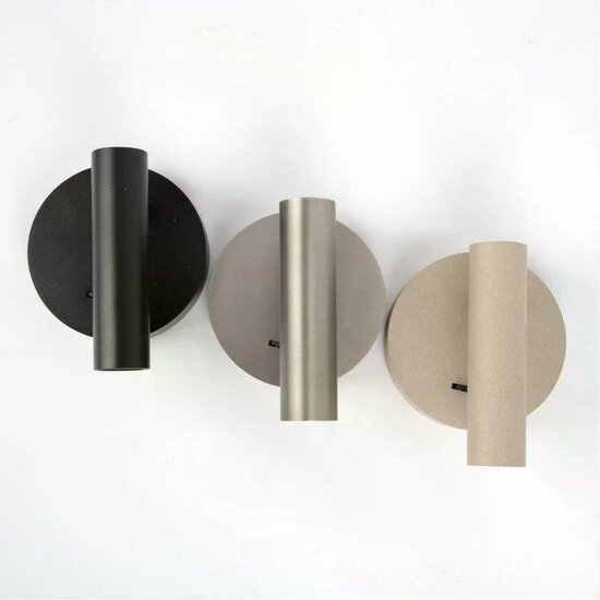 Viktor wandlamp | gun metal | H: 11.50 cm | Met USB - Afbeelding 4