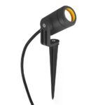 Tuinspot Spike | Matzwart | IP54 | GU10