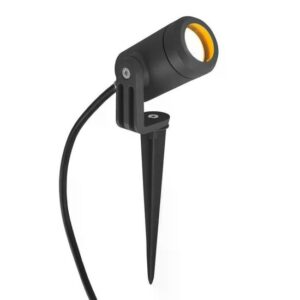 Tuinspot Spike | Matzwart | IP54 | GU10