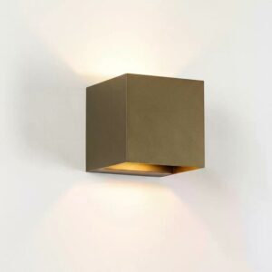 Shift Up en Down Muurlamp | brons | 10 cm