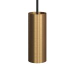 Metalen spotlamp E14 geborsteld brons